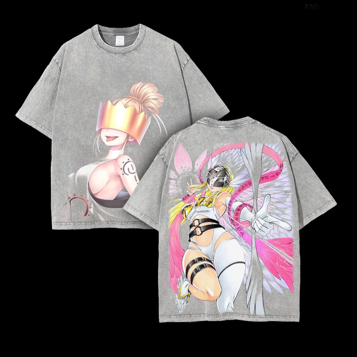 Haumea x Angewomon Fire Force Vintage Washed Unisex T-Shirt