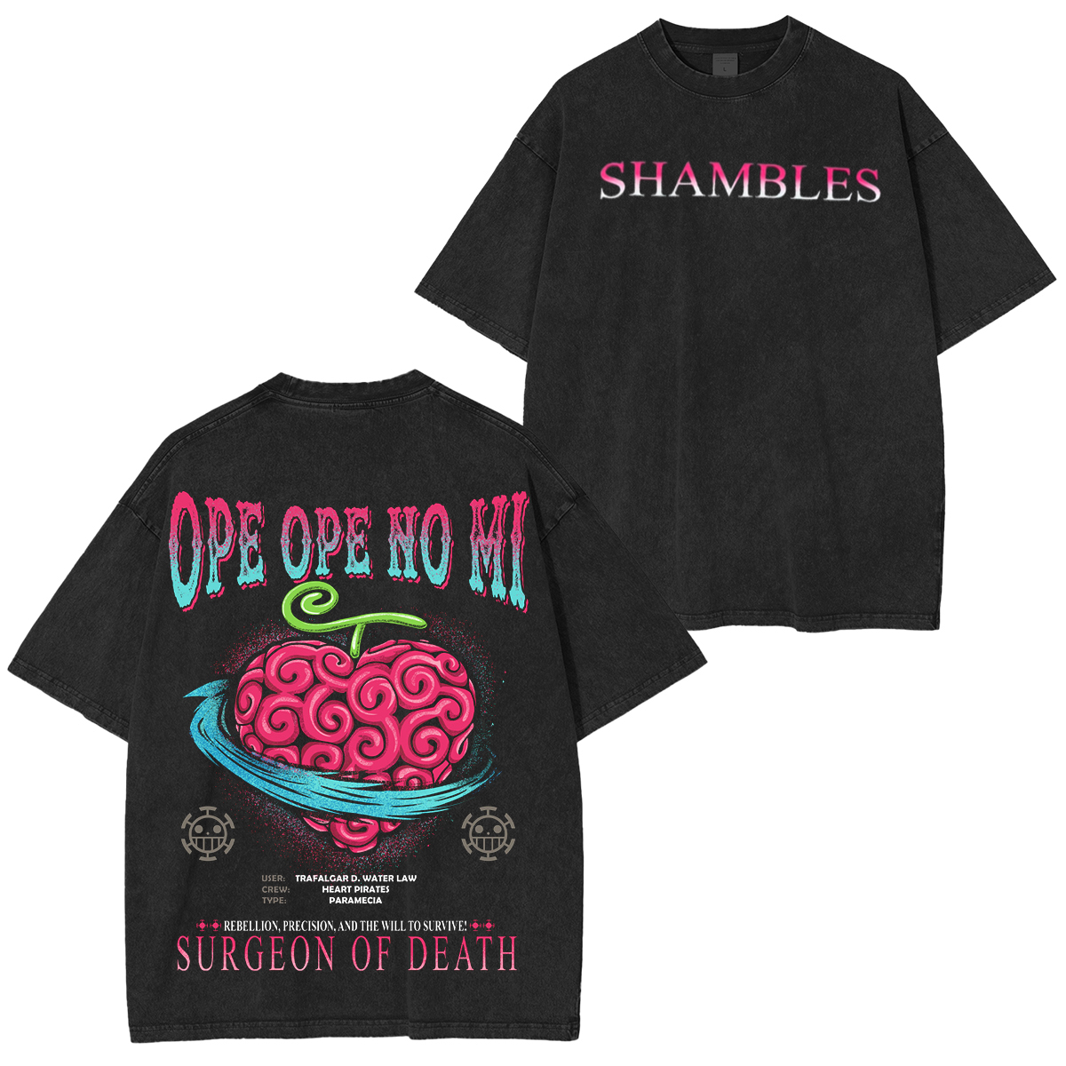 the ultimate One Piece fan essential. Unisex Washed T-Shirt