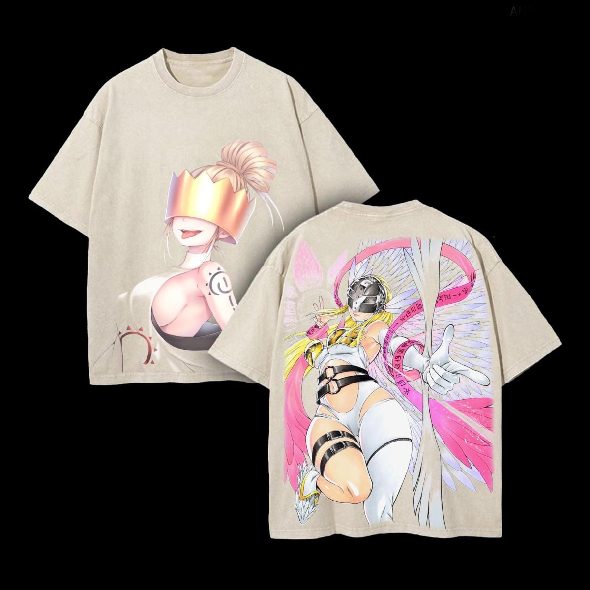 Haumea x Angewomon Fire Force Vintage Washed Unisex T-Shirt