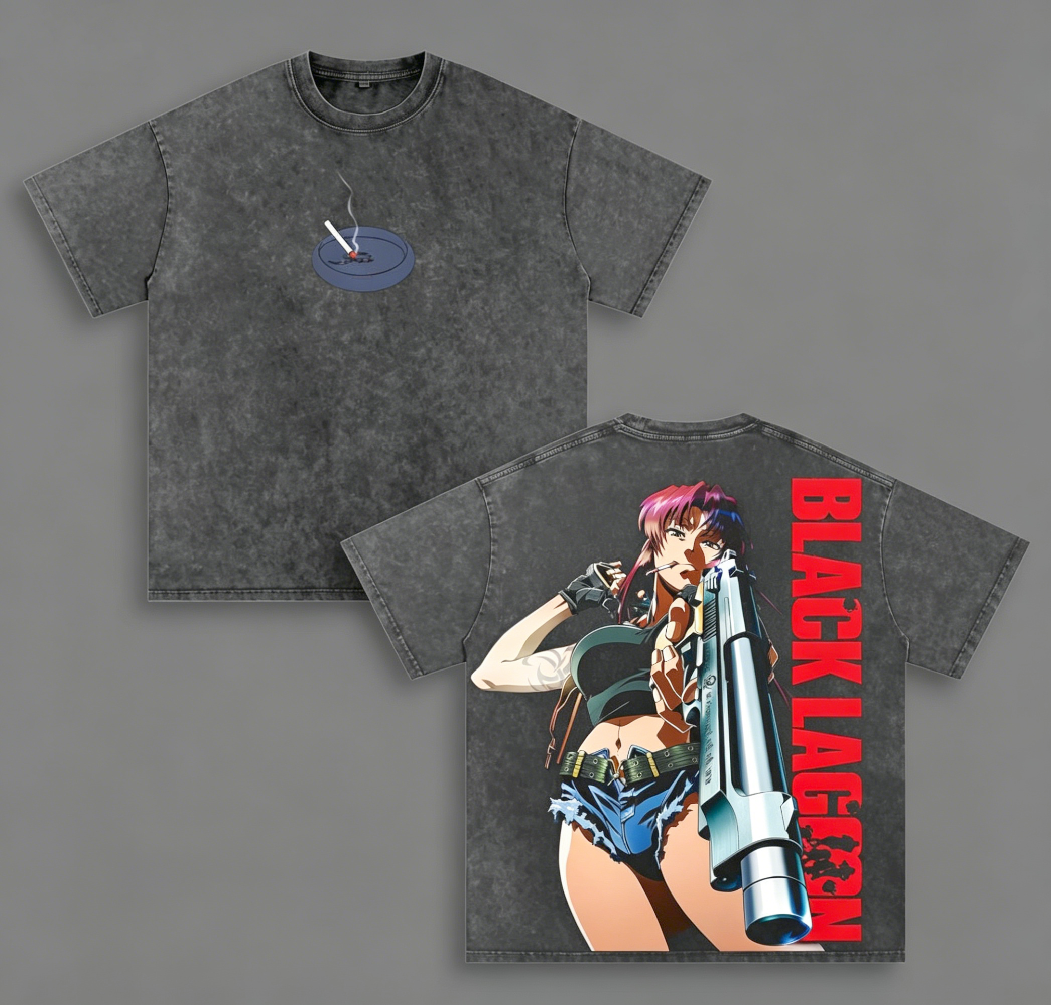 Black Lagoon Anime Washed T-shirt/Crewneck/Hoodie