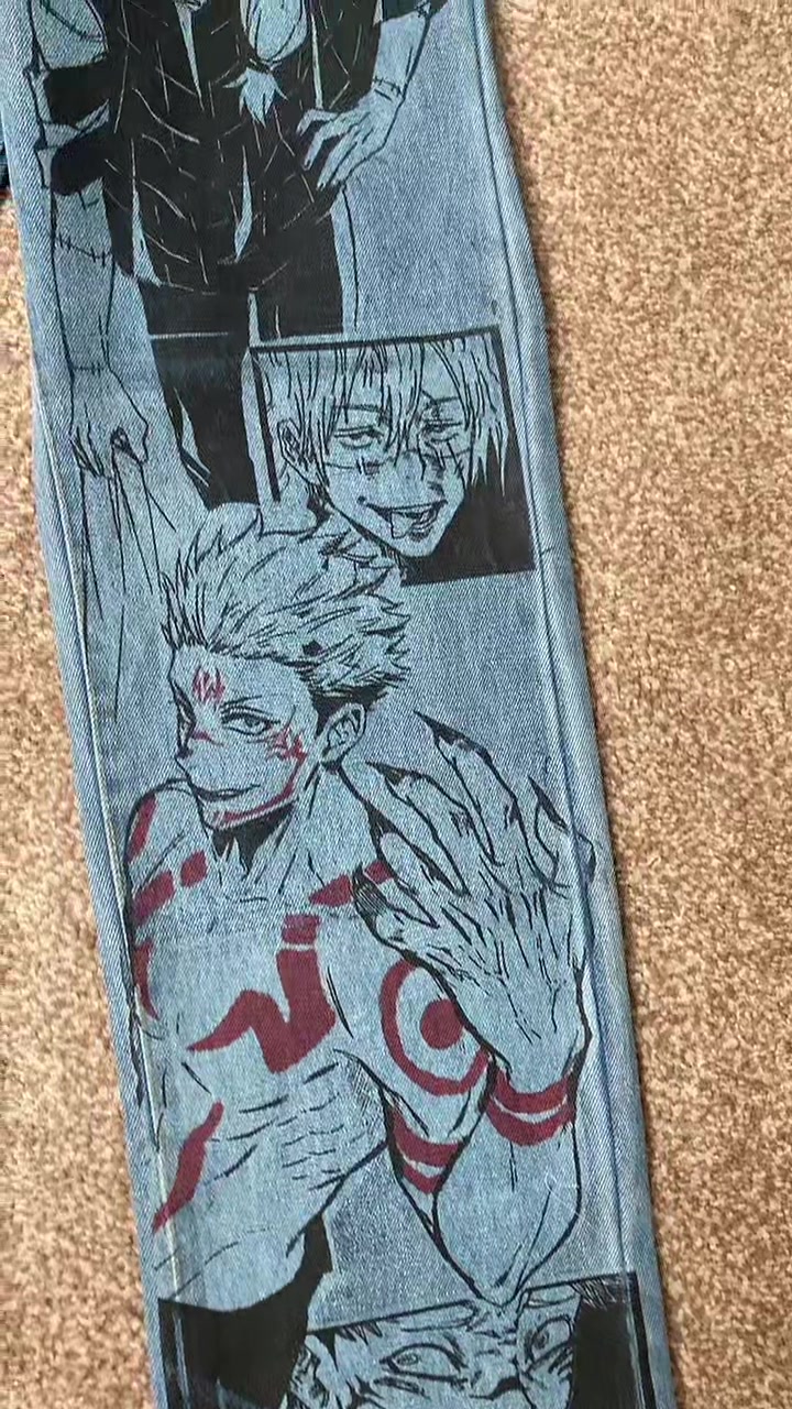 Yuji Itadori Jujutsu Kaisen jeans