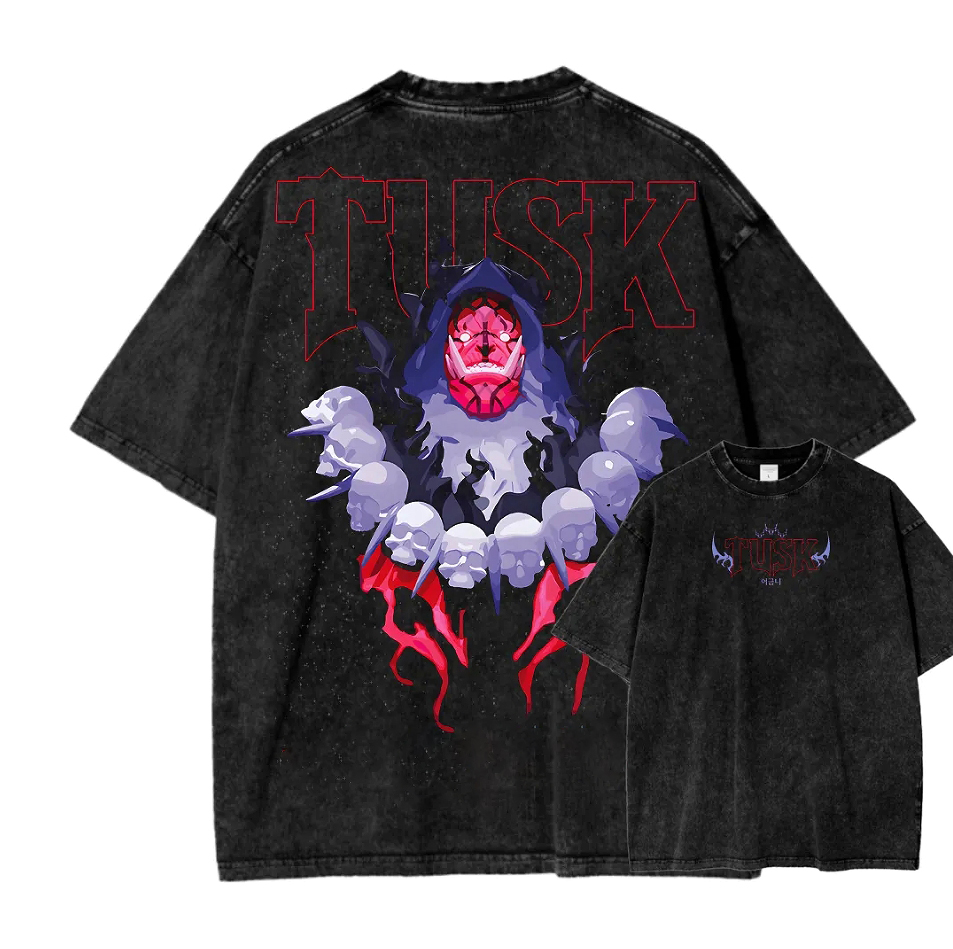 Tusk Printed Unisex Washed T-Shirt