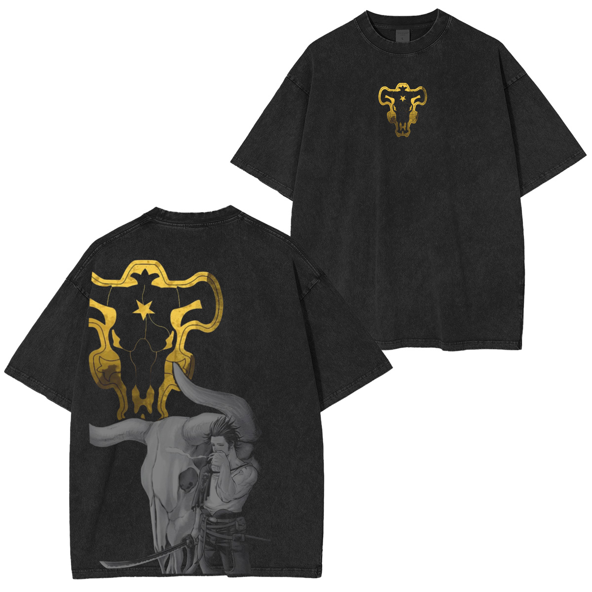 Black Clover: Yami Sukehiro Vintage washed T-shirt/Crewneck/Hoodie