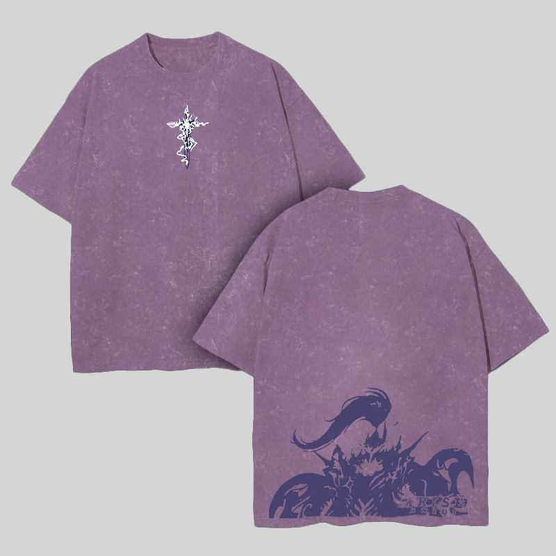 Arise Solo Leveling Printed Men's Washed T-Shirt