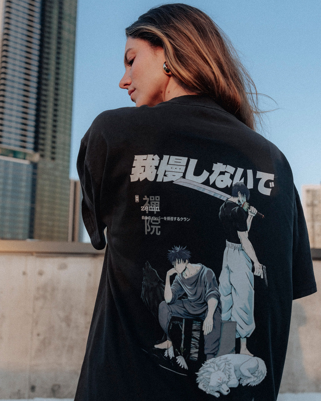 Clan Zenin (OUTCASTS) - Oversized Heavy Tee