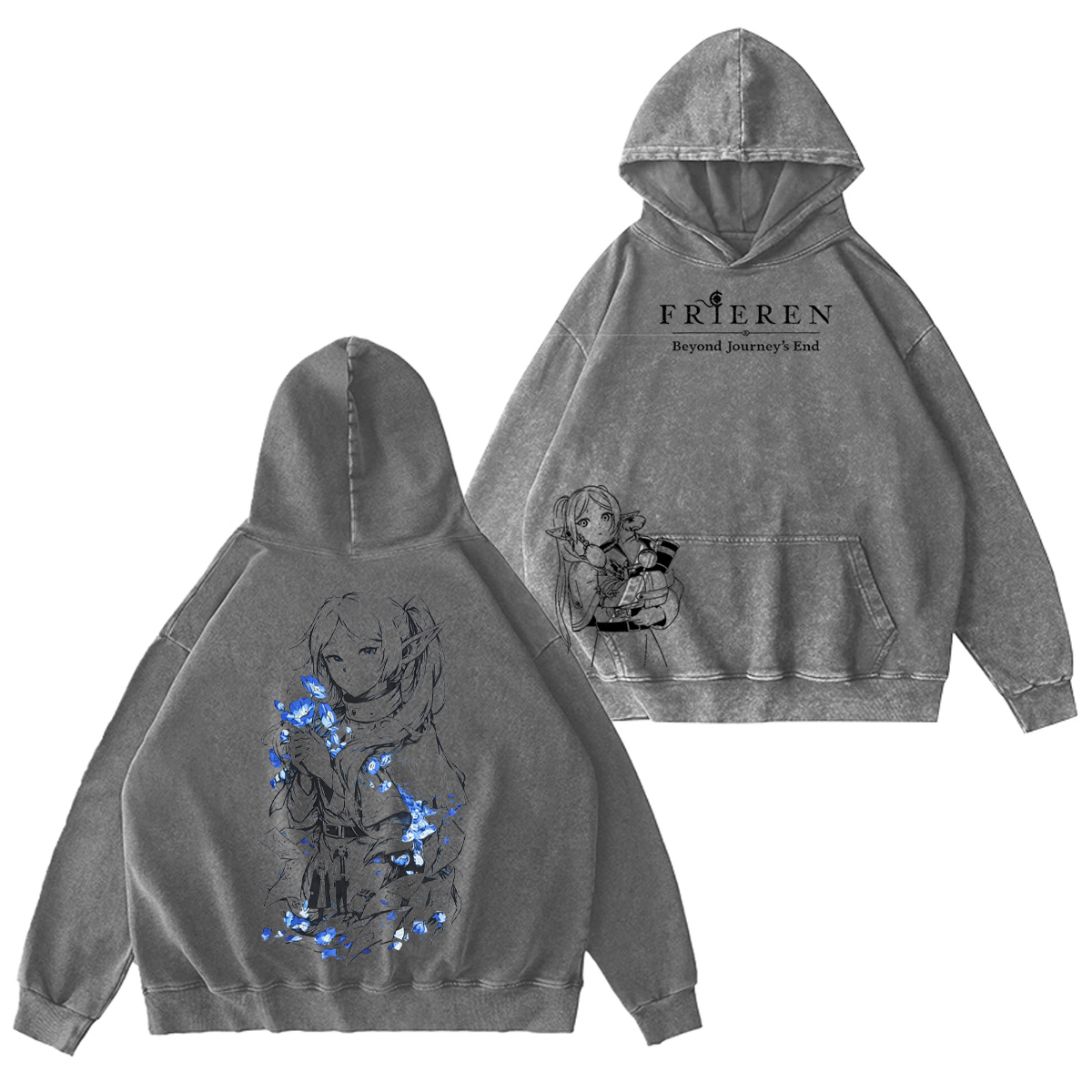 Frieren Beyond Journey's End Washed T-shirt/Crewneck/Hoodie