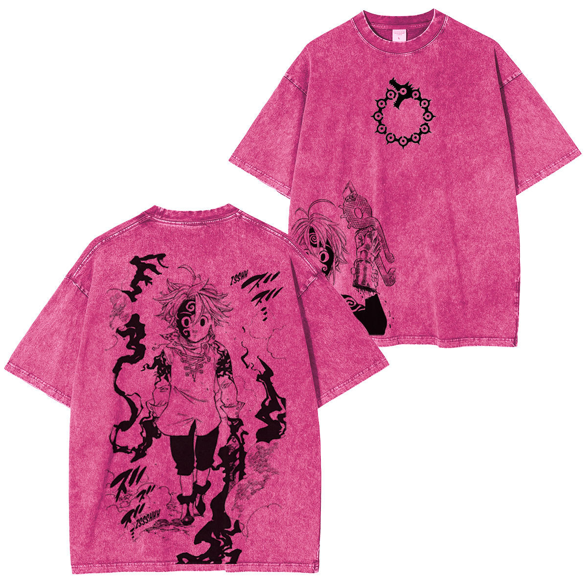 The Seven Deadly Sins :Meliodas Vintage washed T-shirt/Crewneck/Hoodie