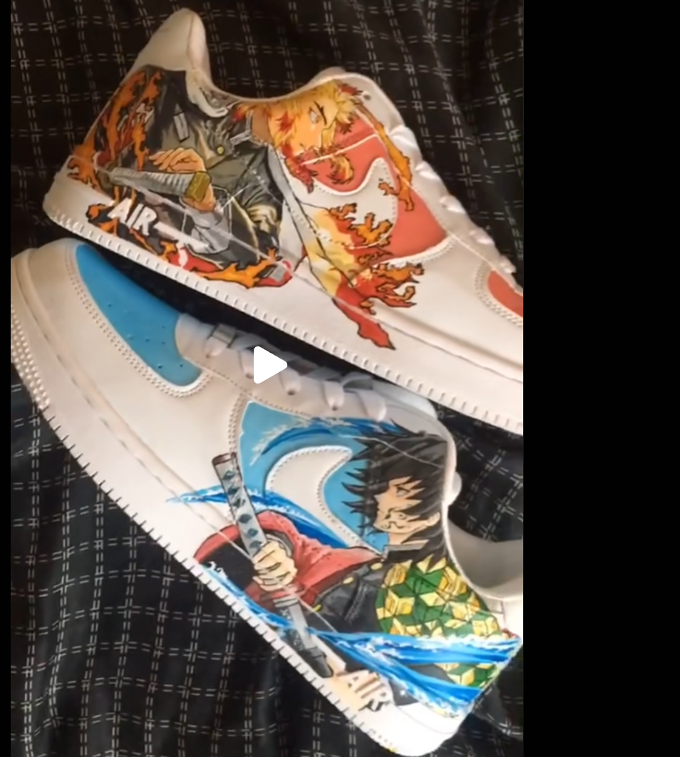 Custom Nike Airforce Demon Slayer Shoes