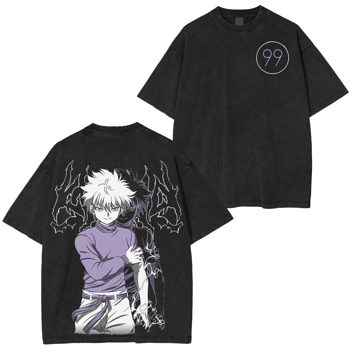 Killua Zoldyck - Polera Vintage washed T-shirt/Crewneck/Hoodie