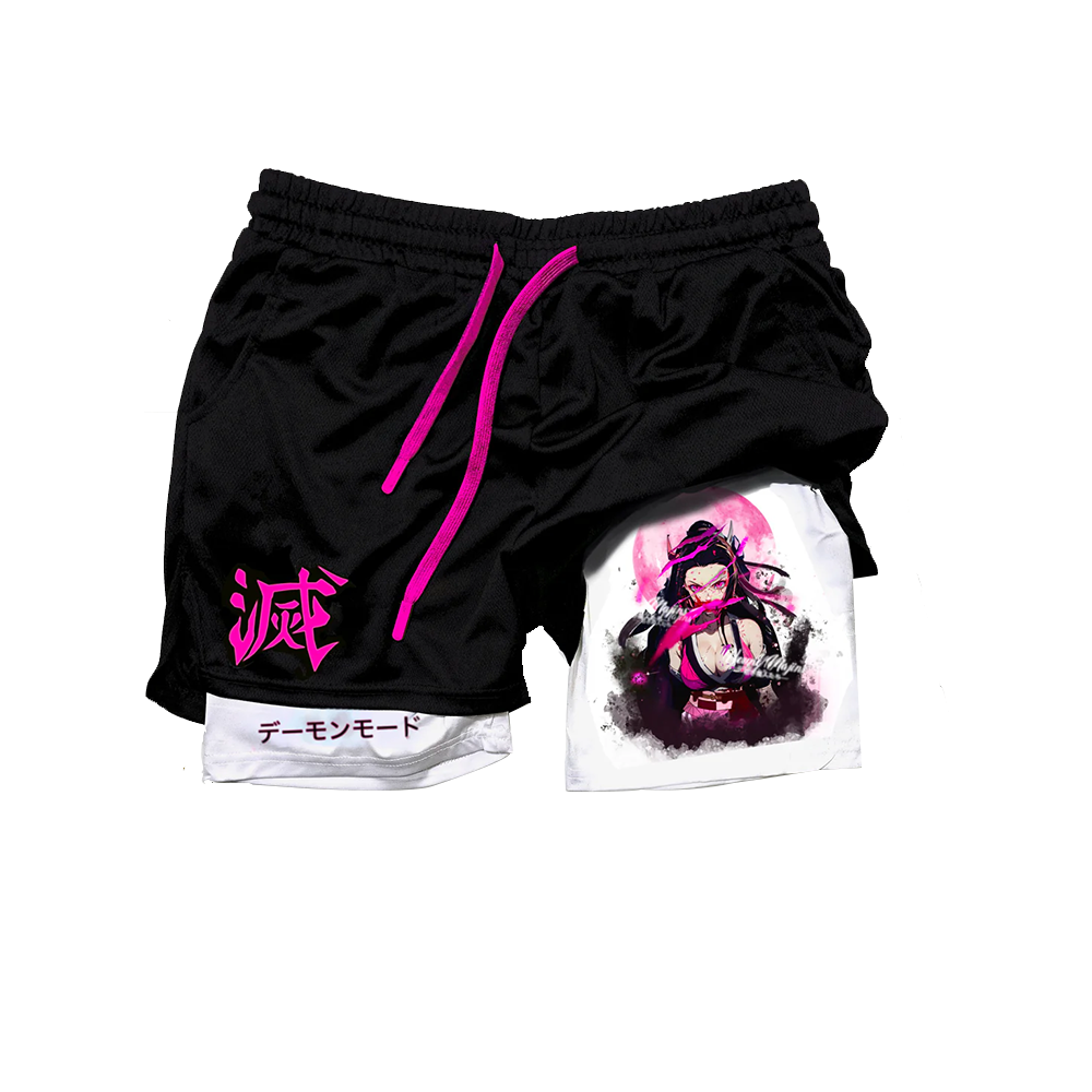 Nezuko Demon Mode "Anime × Gym" Shorts