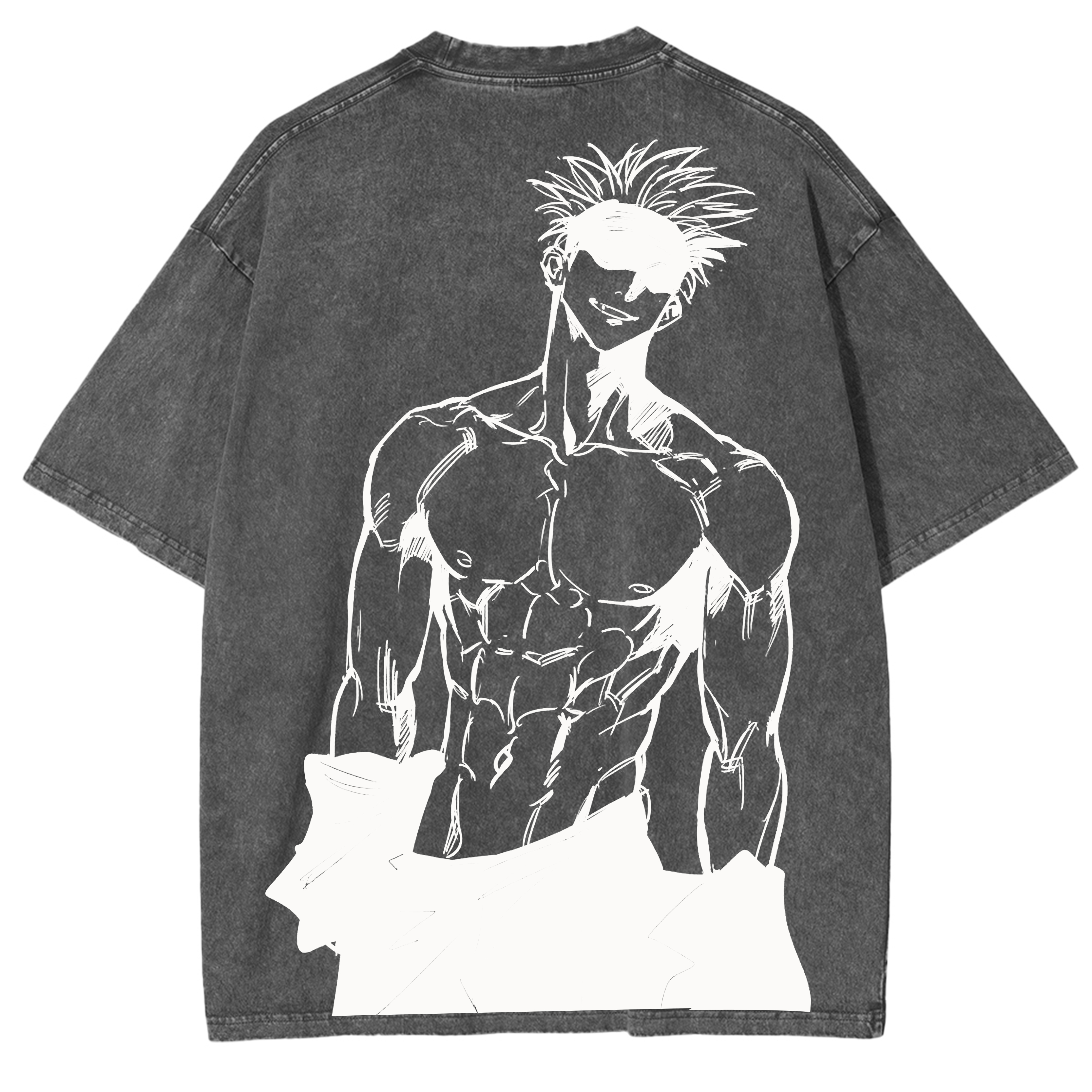 Jujutsu Kaisen Anime Acid Washed Oversize T-shirt