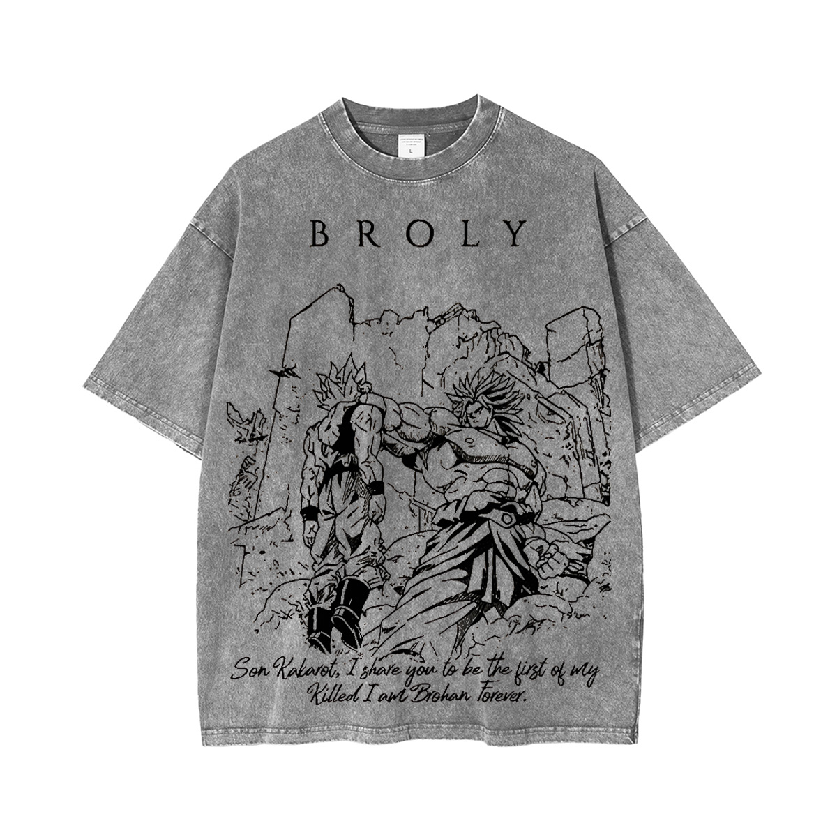 Broly Dragon Ball Z Anime Washed T-shirt/Crewneck/Hoodie