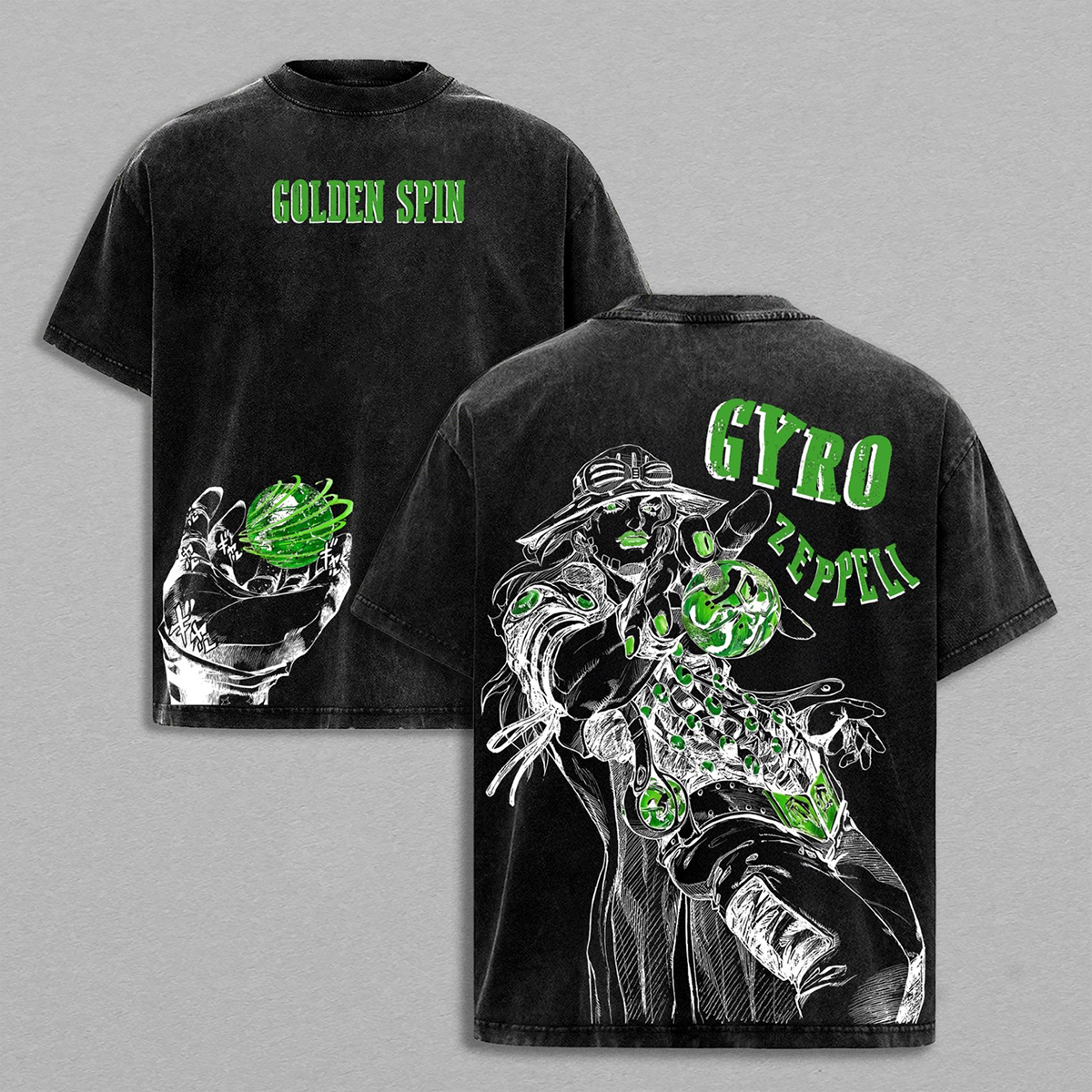 JoJo Gyro Zeppeli Washed T-shirt/Crewneck/Hoodie