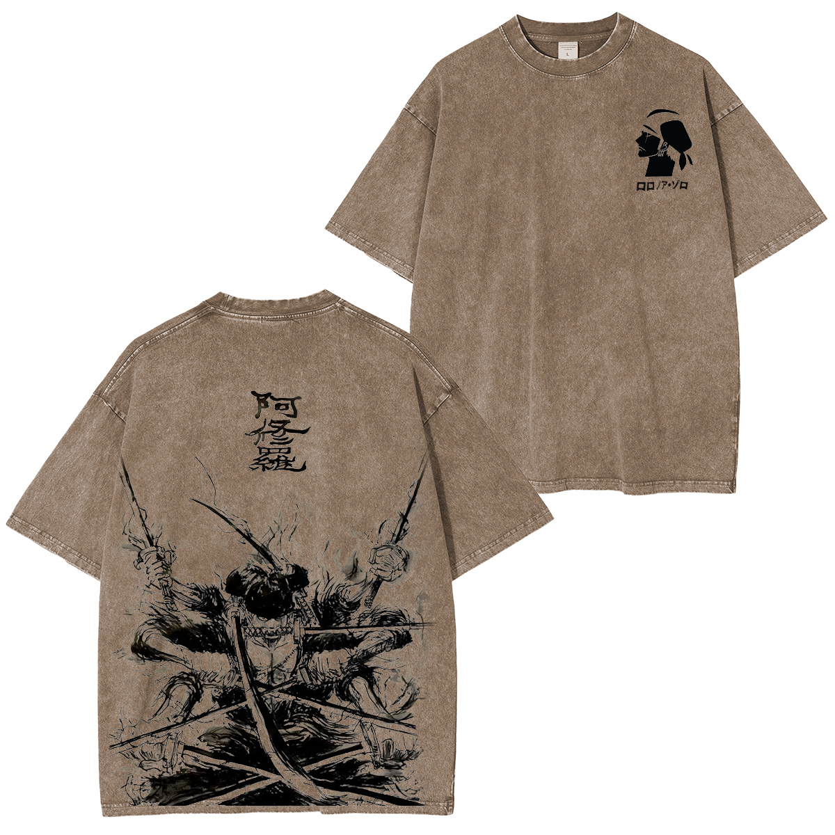 Roronoa Zoro One Piece Washed T-shirt/Crewneck/Hoodie