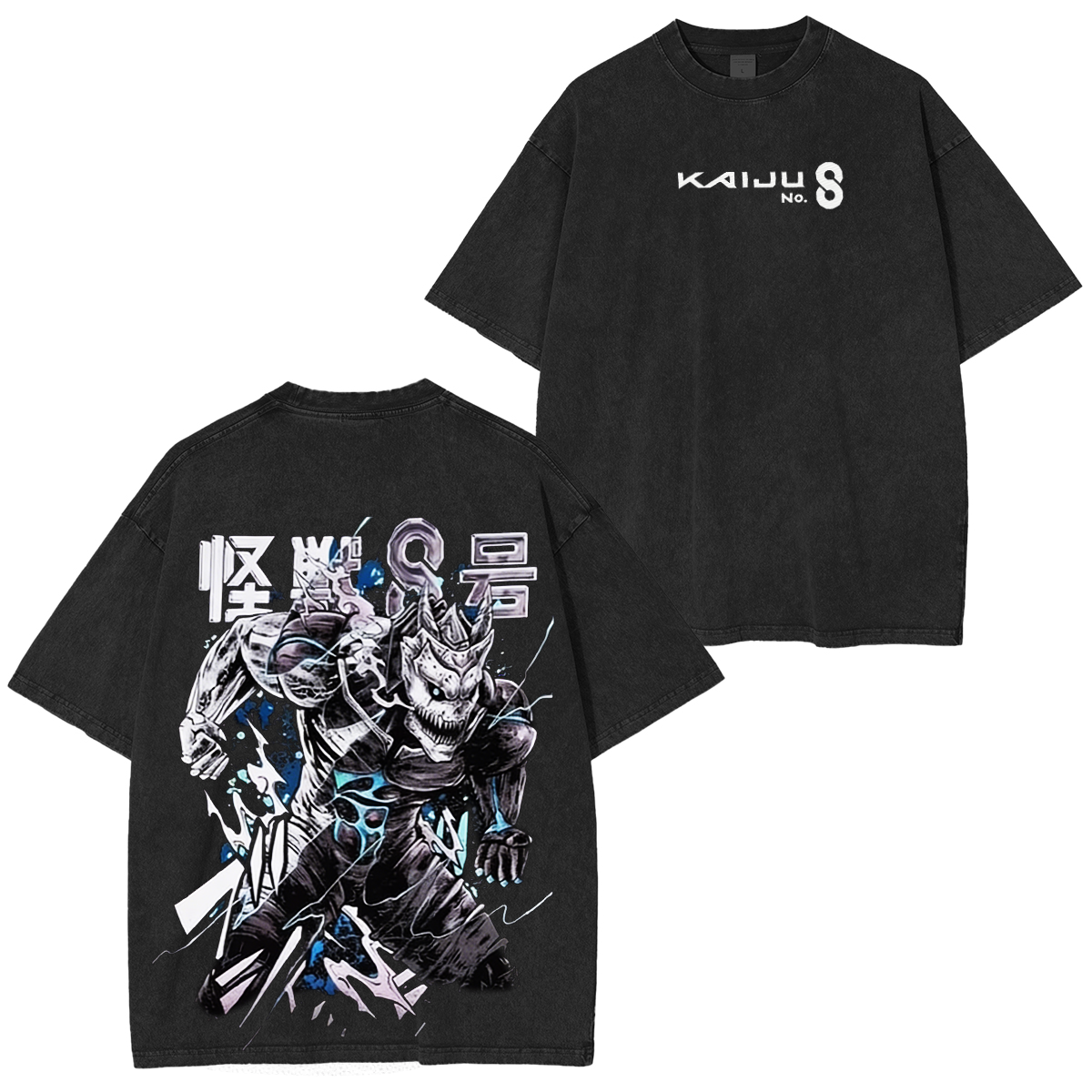 Kaiju No 8 Mina Shiro Kaiju Oversized Unisex Washed T-shirt