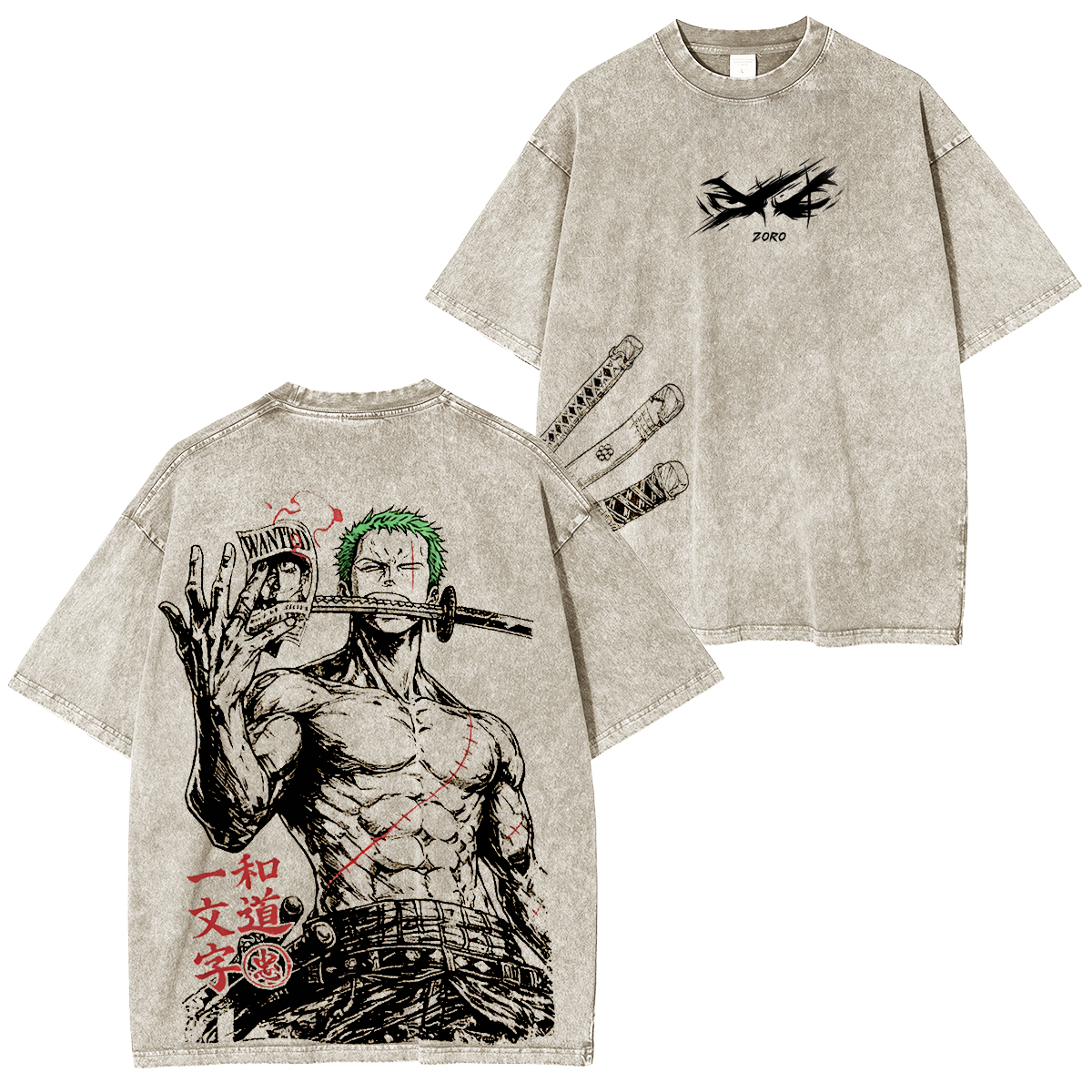 One Piece Washed T-shirt/Crewneck/Hoodie