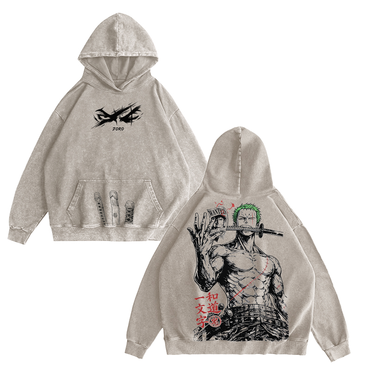 One Piece Washed T-shirt/Crewneck/Hoodie