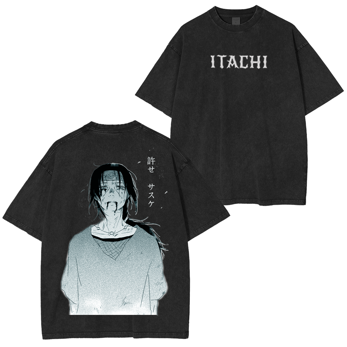 Uchiha Itachi Unisex Washed T-shirt