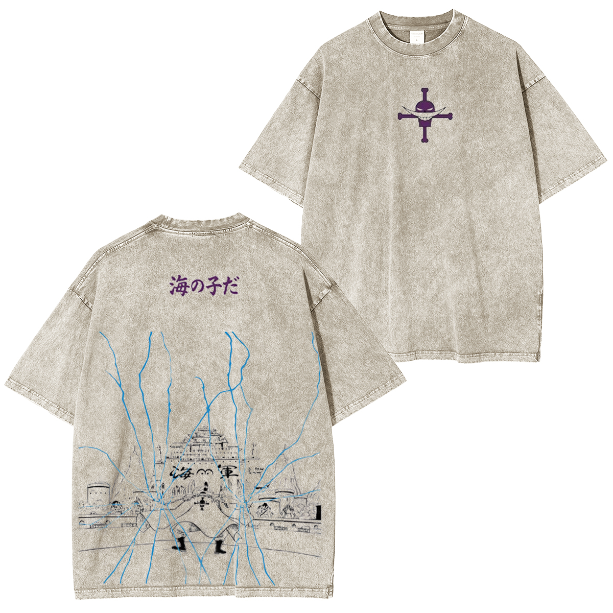 One Piece Anime Vintage  T-Shirt
