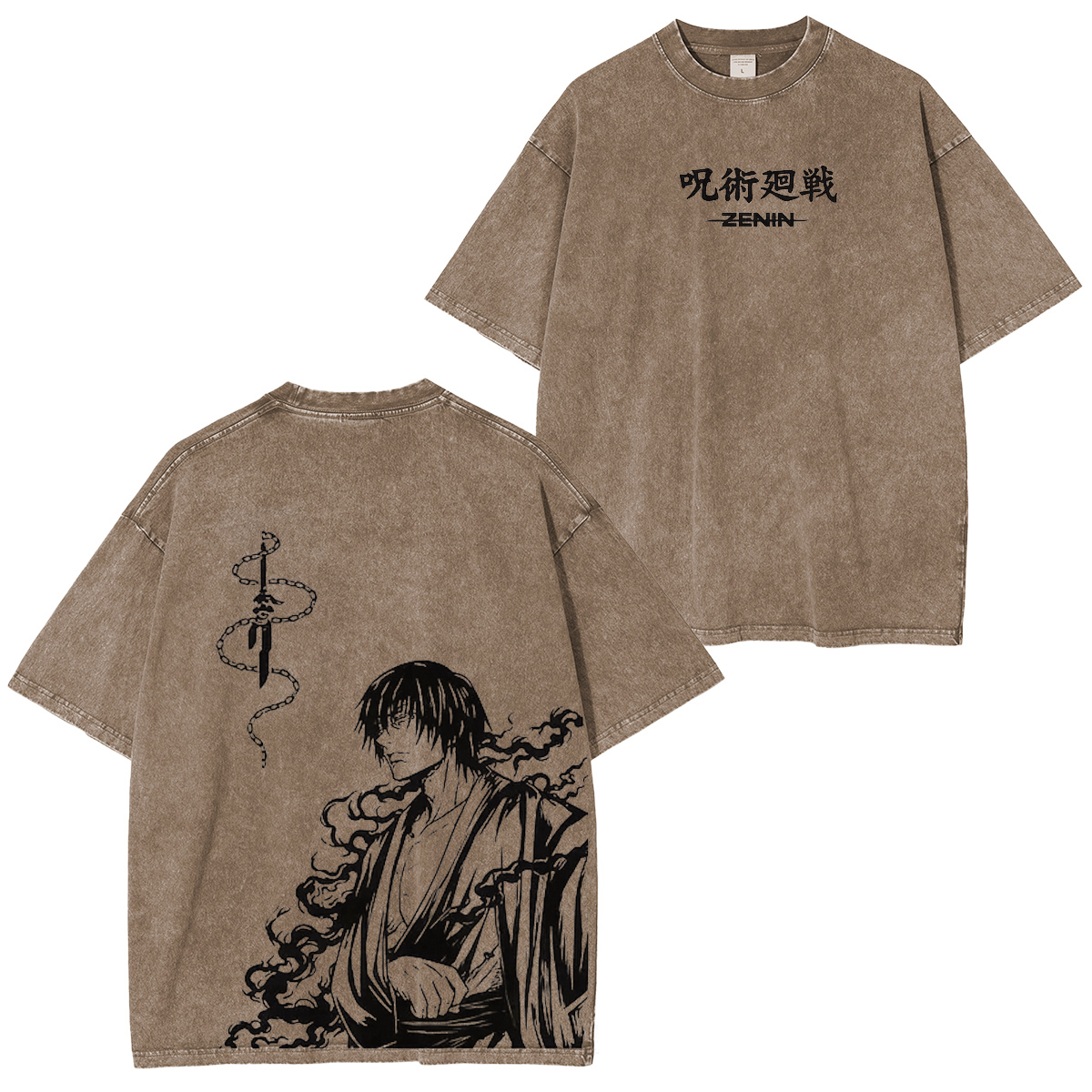 Jujutsu Kaisen Zenin Printed Unisex Washed T-Shirt/Crewneck/Hoodie