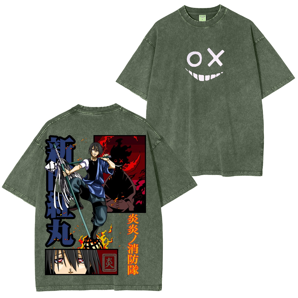 Fire Force Company 7 Unisex Washed T-Shirt