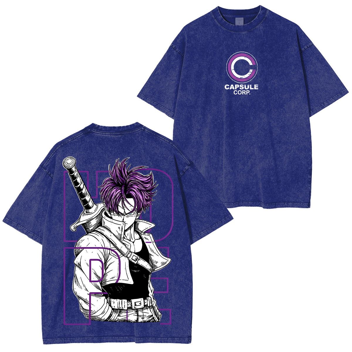 Future Trunks' Tactical Skills in Dragon Ball Super Washed Tee Unisex T-shirt