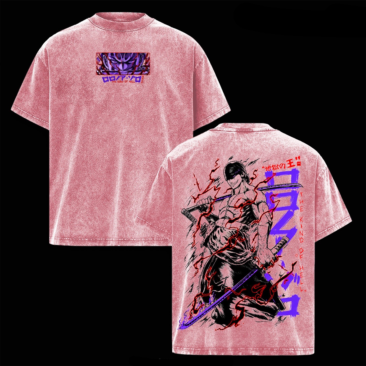 Zoro One Piece Washed T-shirt/Crewneck/Hoodie