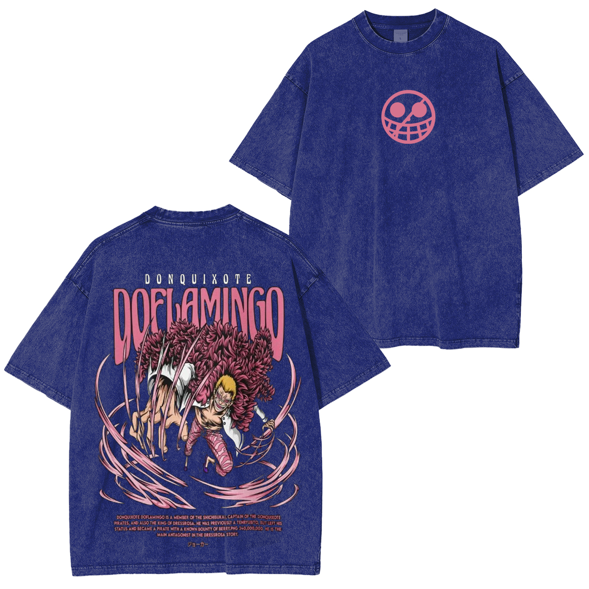 One Piece Anime Washed T-shirt