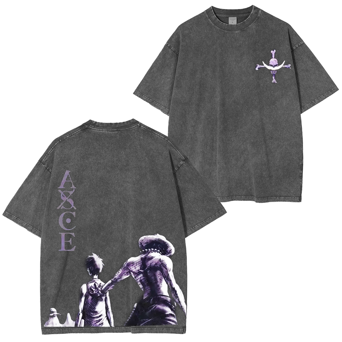 One Piece Anime Washed T-shirt/Hoodie
