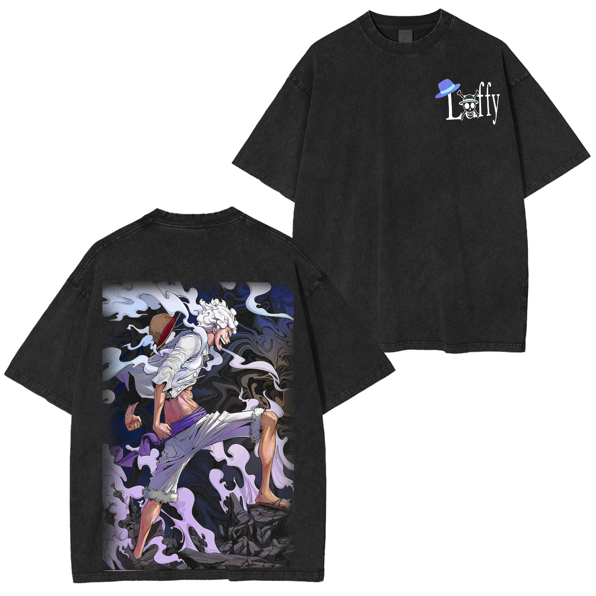 One Piece Anime Washed T-shirt/Hoodie