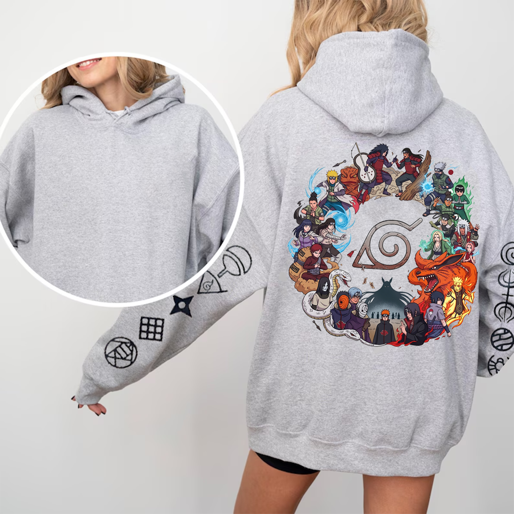 Naruto Oversized Unisex Washed T-Shirt