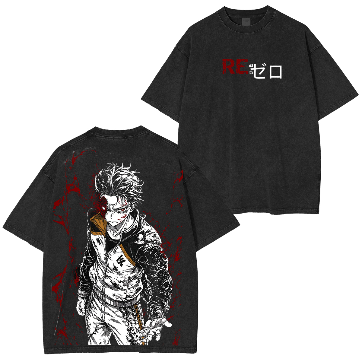 Natsuki Subaru Anime Unisex Washed T-shirt/Hoodie