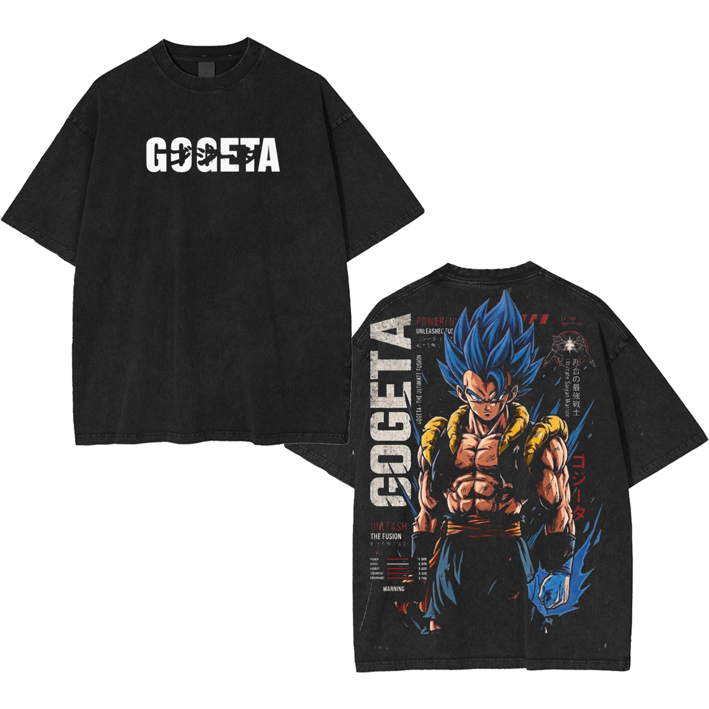 Gogeta Dragon Ball Unisex  Washed T-Shirt