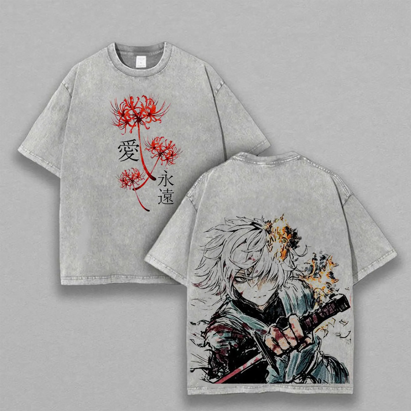 Gabimaru El Vacío Hells Paradise Unisex Washed T-Shirt