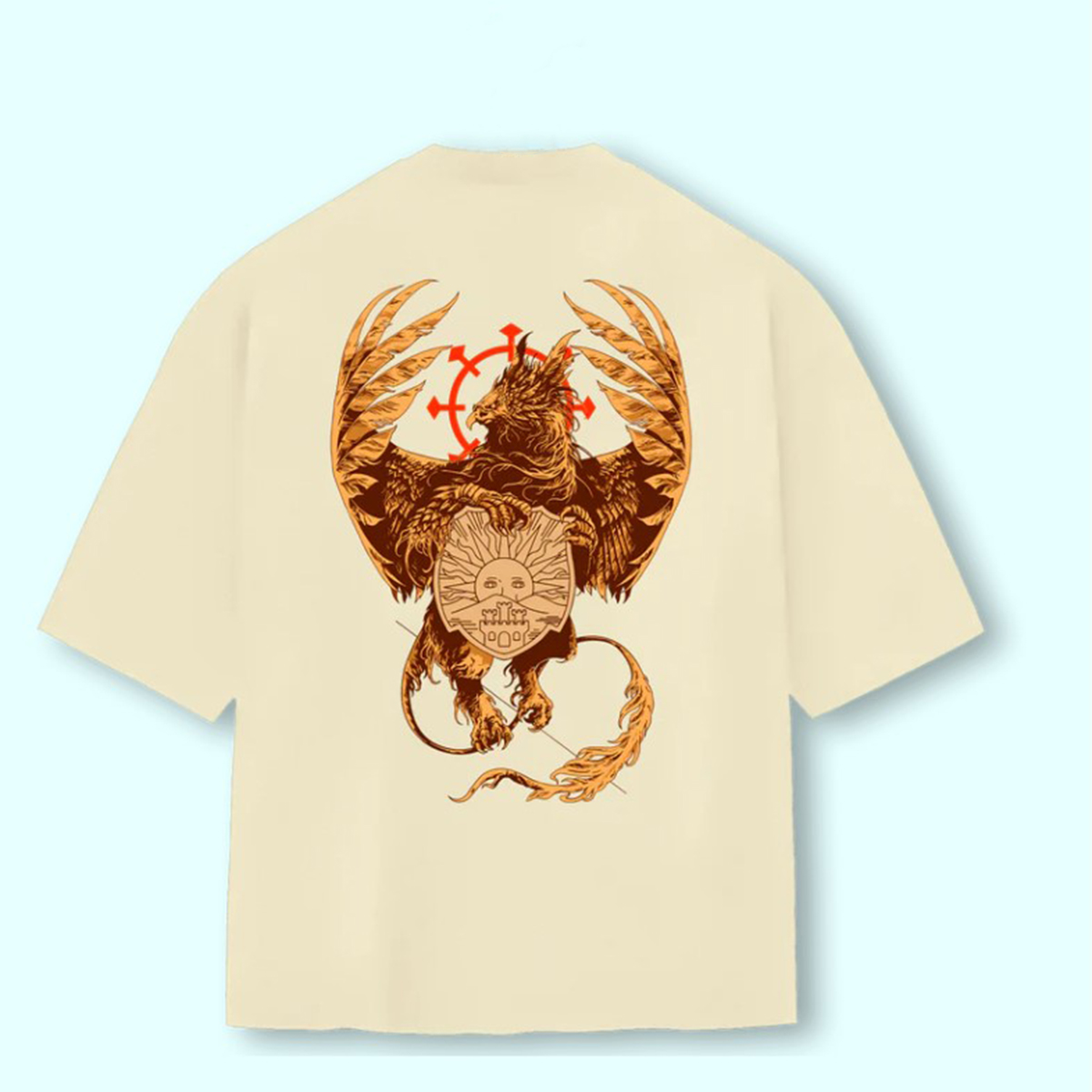 Super Oversized Alpha Back Premium | BLACK CLOVER - ALVORECER DOURADO 