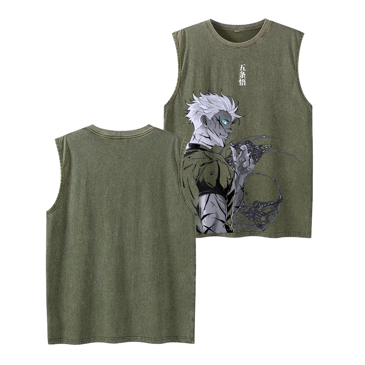 Anime Gojo Printed Tank top