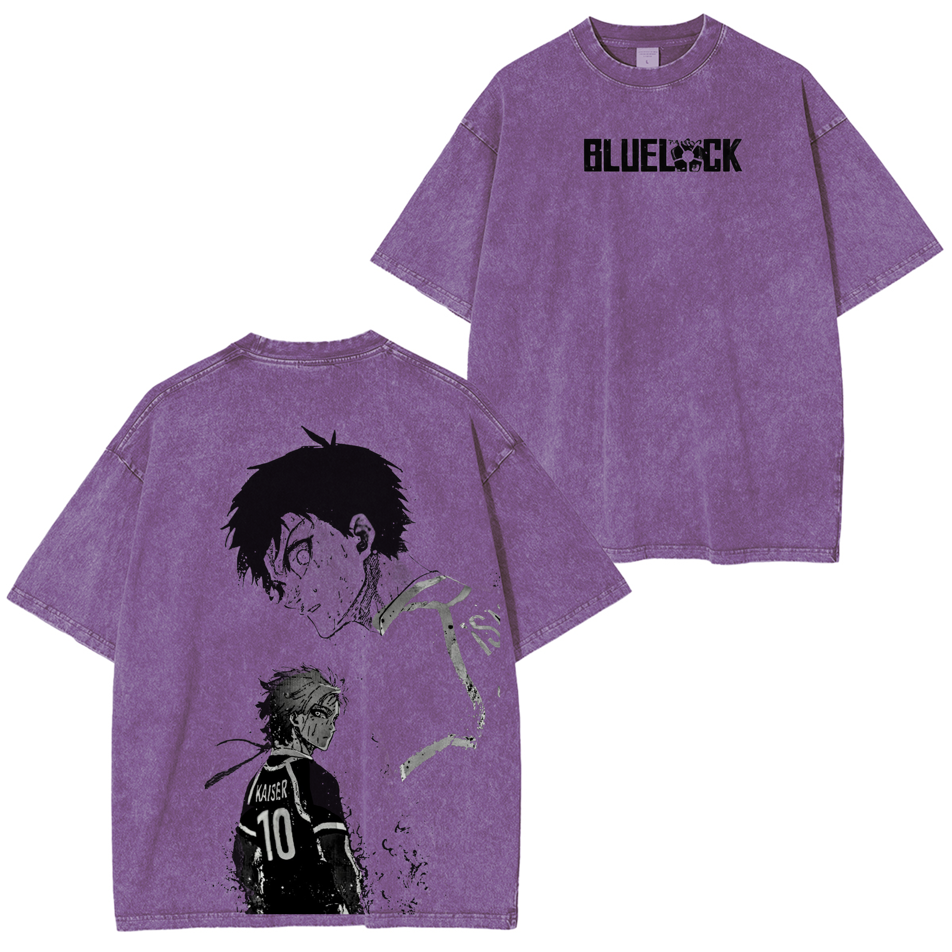 Blue Lock Anime Unisex Washed T-Shirt