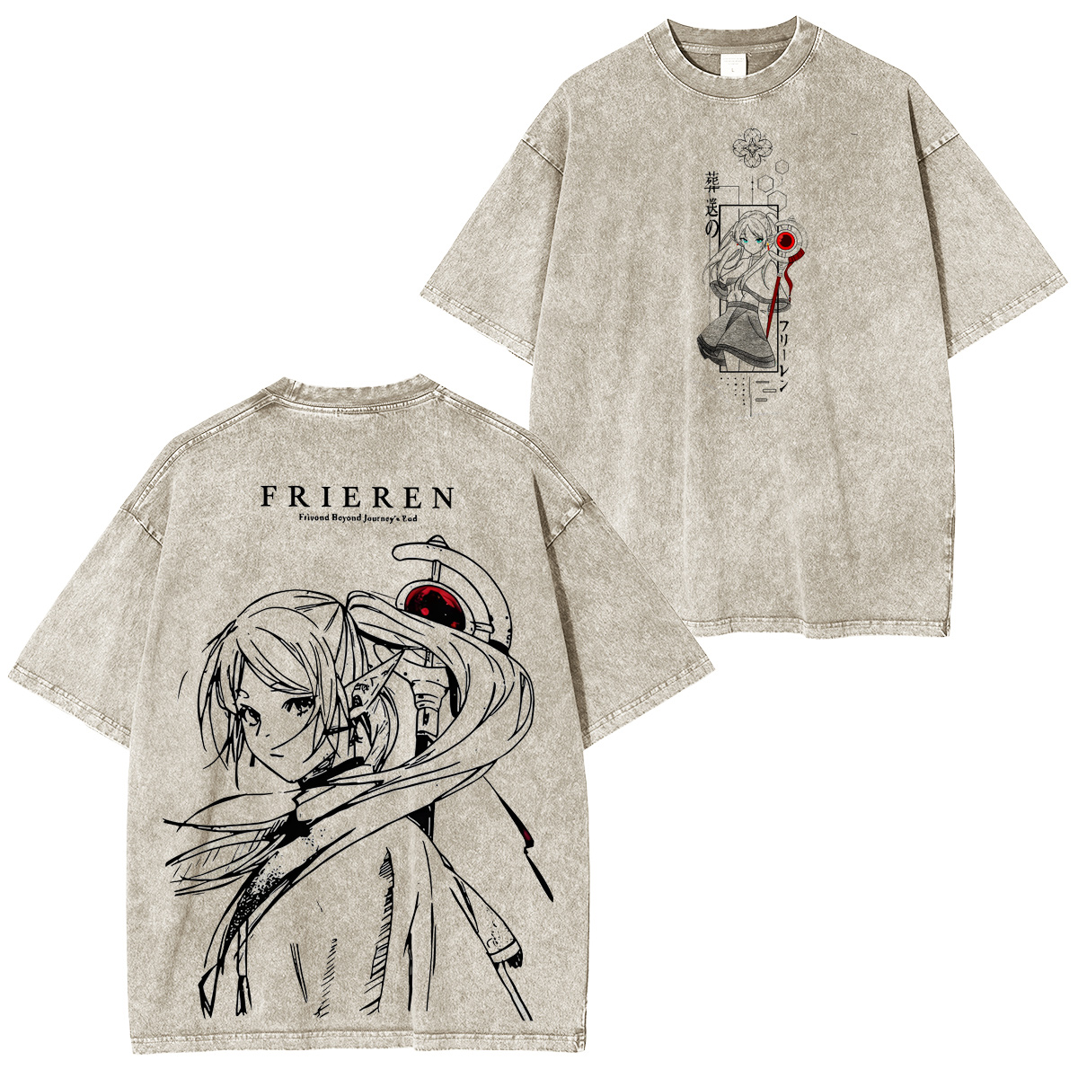 Frieren: Beyond Journey's End Vintage washed T-shirt/Crewneck/Hoodie