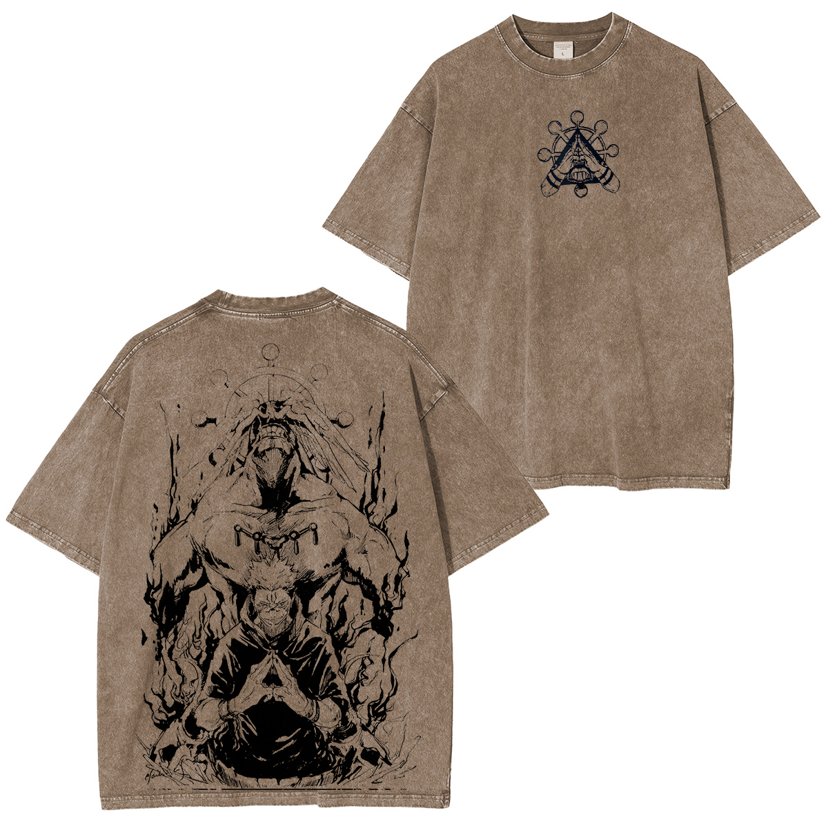 Sukuna & Mahoraga Vintage Washed Unisex T-Shirt