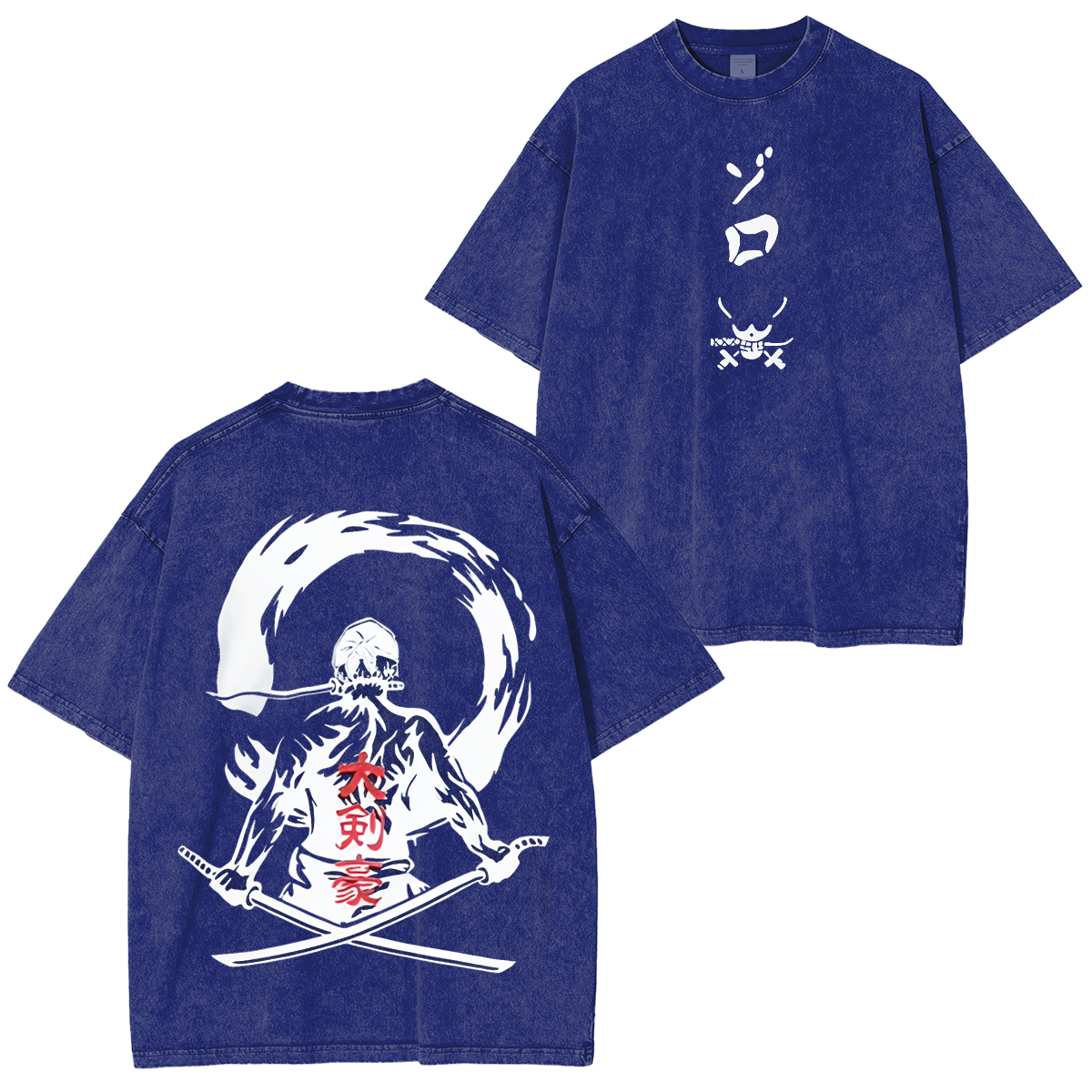 One Piece Roronoa Zoro Anime Unisex Washed T-Shirt