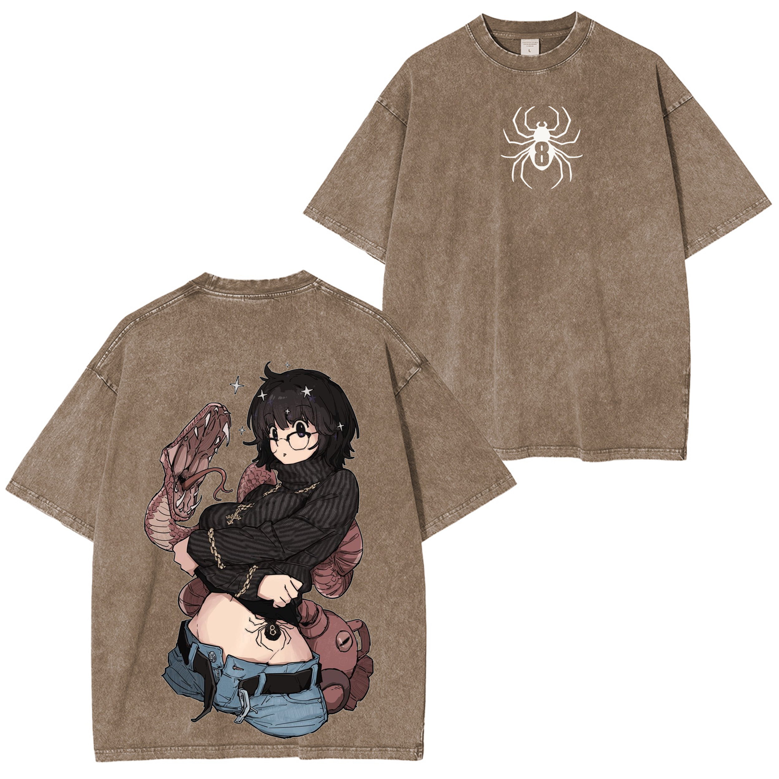 Vintage Washed Shizuku Spider 8 Tee – Hunter x Hunter