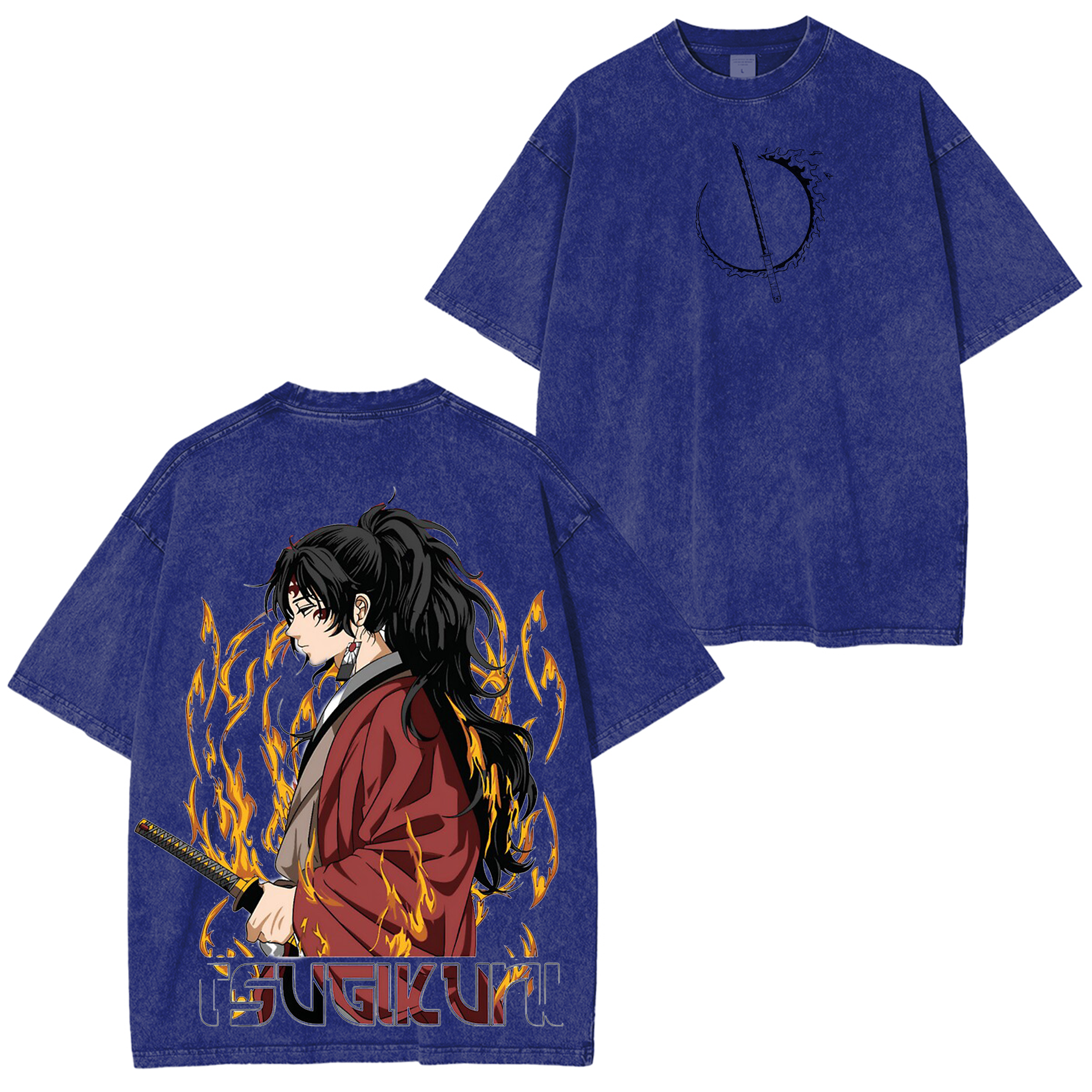 Yoriichi Tsugikuni Demon Slayer Unisex Washed T-Shirt