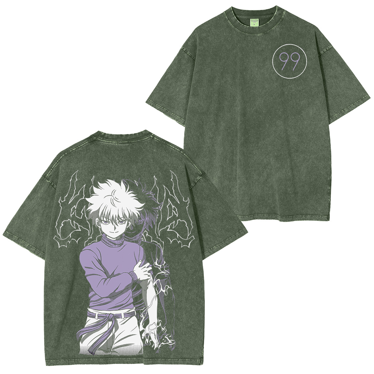 Killua Zoldyck - Polera Vintage washed T-shirt/Crewneck/Hoodie