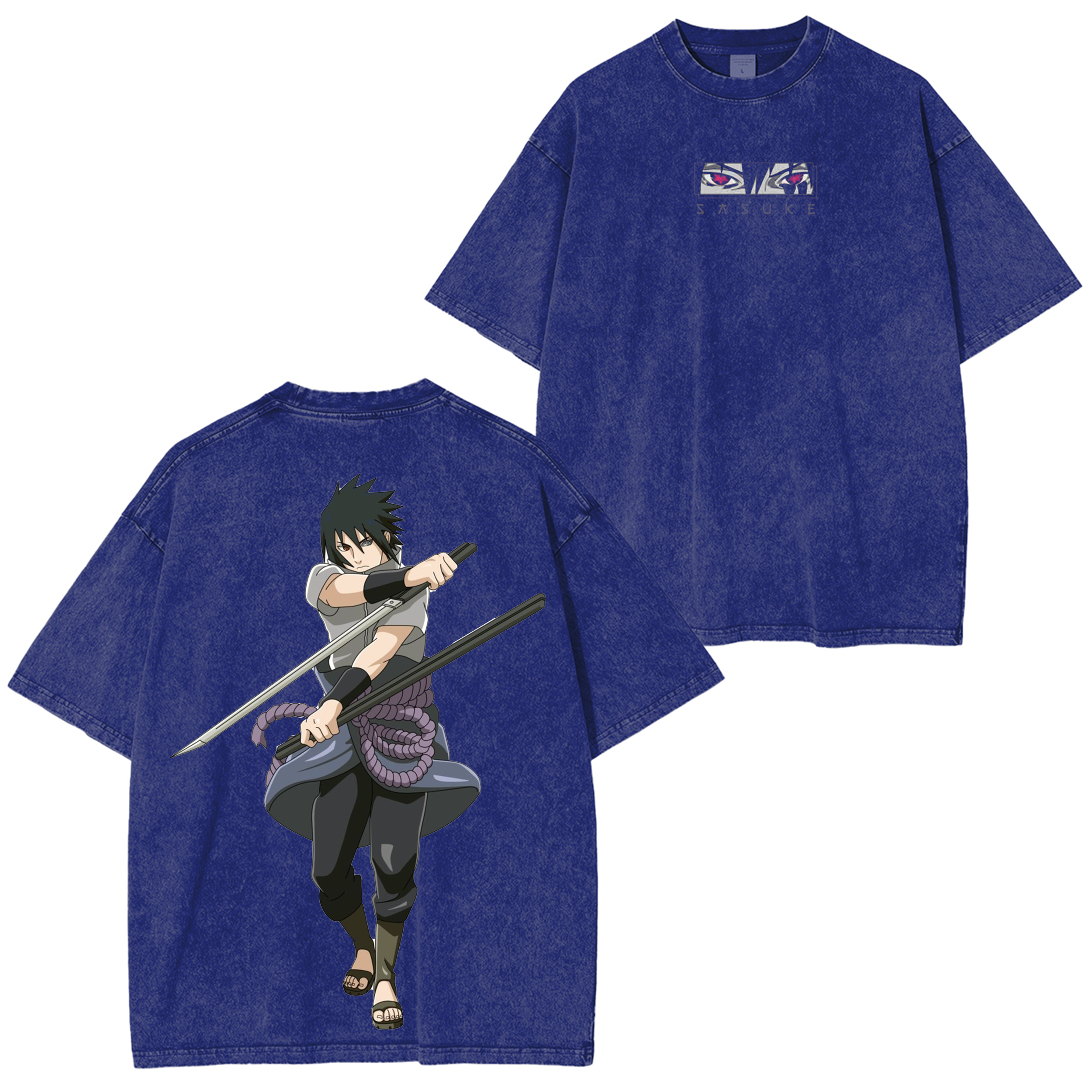 Sasuke Uchiha-Naruto Unisex Washed T-Shirt