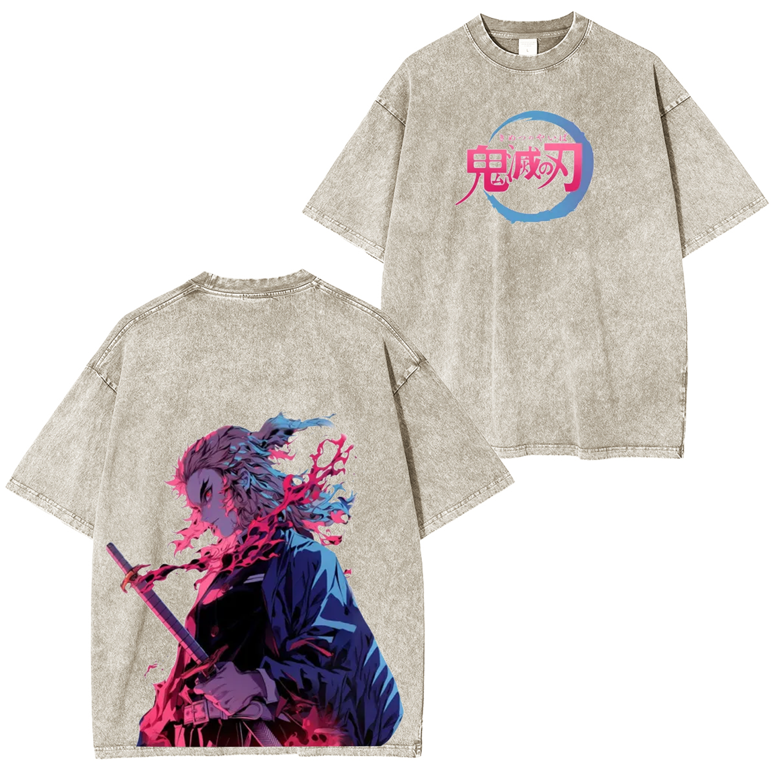 Demon Slayer Unisex Anime-Inspired Retro T-Shirt