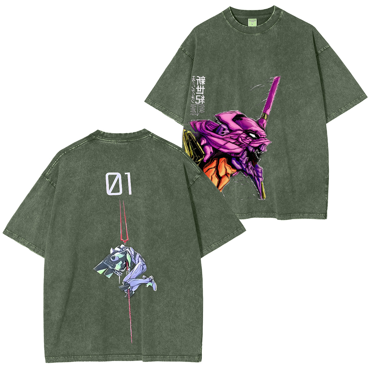 Neon Genesis Evangelion Vintage Washed T-shirt/Crewneck/Hoodie