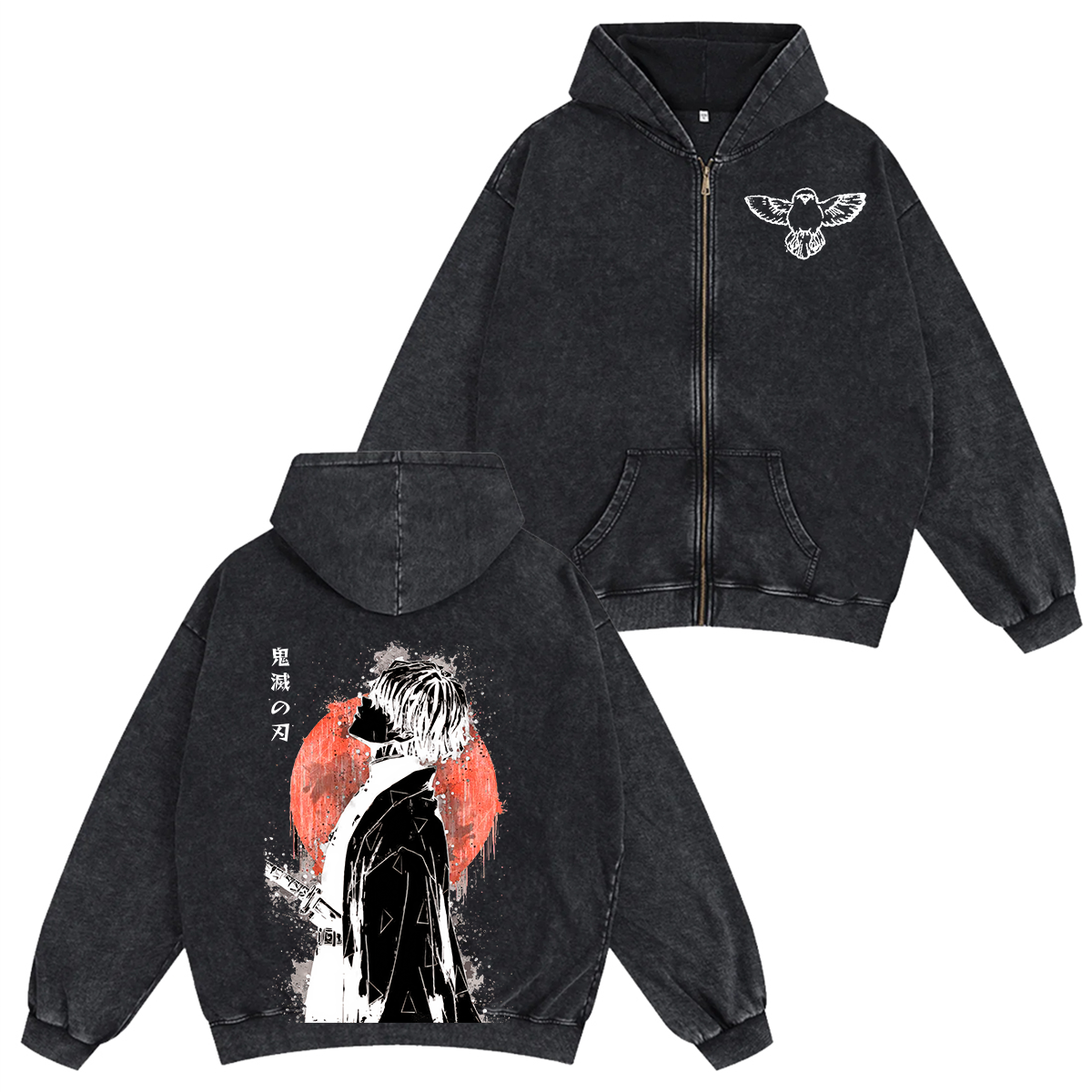 Zenitsu ,Demon Slayer Anime Unisex Washed