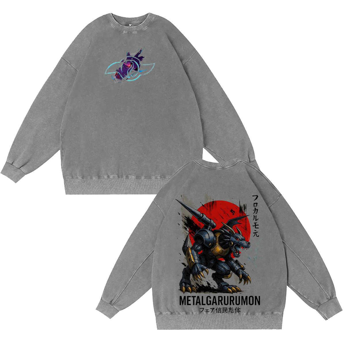 MetalGarurumon Digimon Vintage T-shirt/Crewneck/Hoodie
