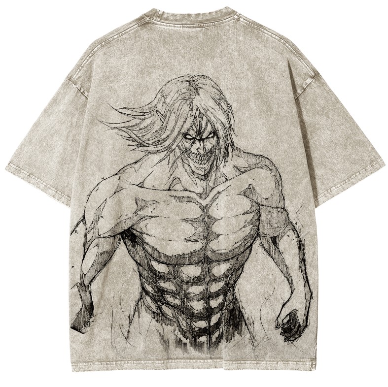 Attack on Titan Vintage Washed Unisex T-Shirt