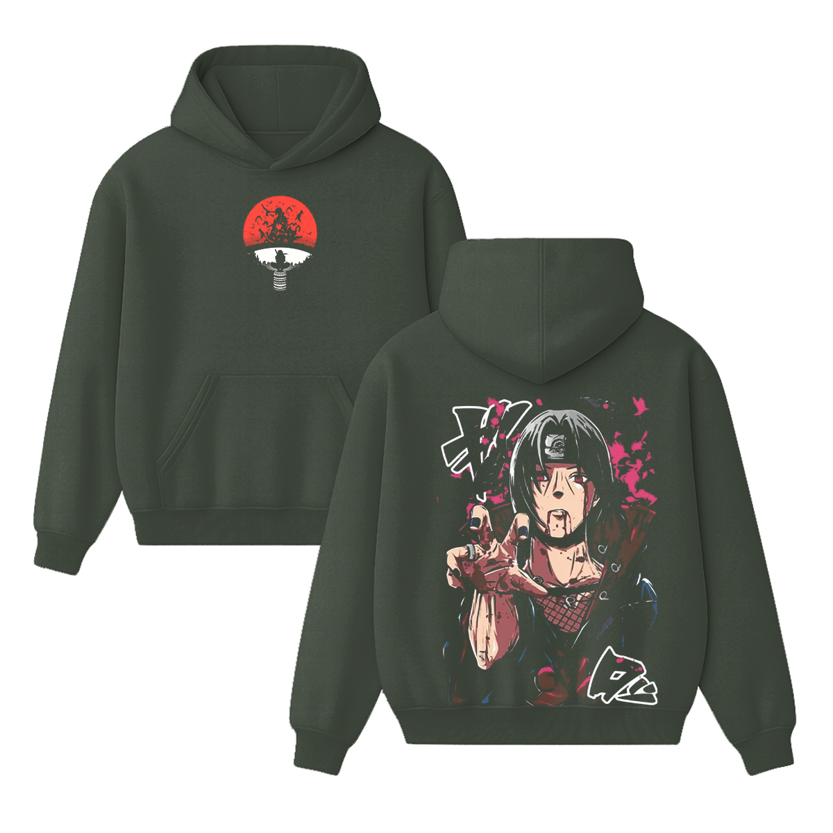 Itachi Uchiha-Naruto Vintage Hoodie